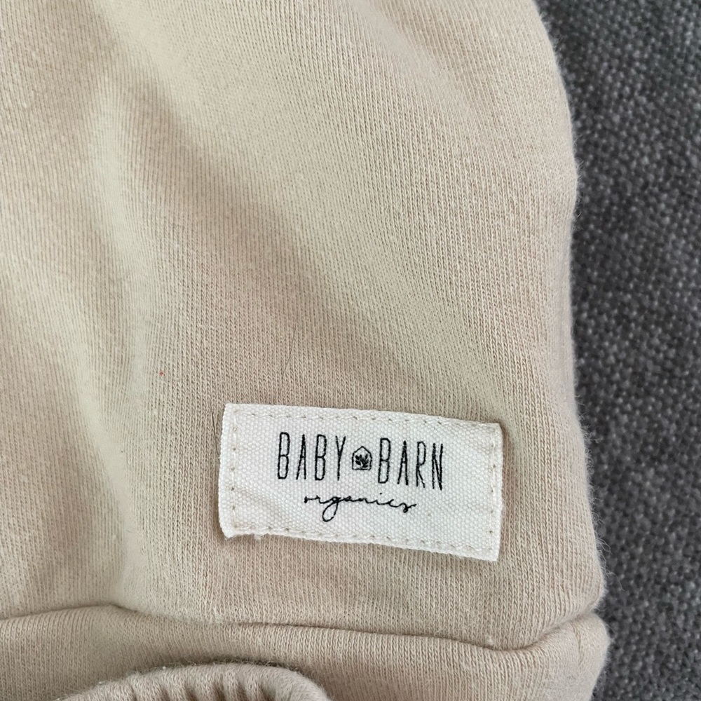 6 to 12 month Baby Barn sweat set. Ivory/off white color, super comfy - Picture 3 of 4